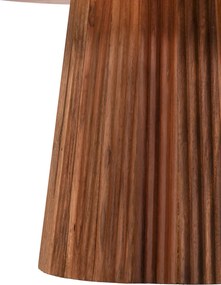 ΤΡΑΠΕΖΙ ΣΑΛΟΝΙΟΥ ΣΤΡΟΓΓΥΛΟ GROOT HM9697 ΜΑΣΙΦ ΑΚΑΚΙΑ ΦΥΣΙΚΟ ΧΡΩΜΑ Φ80x40Υεκ.