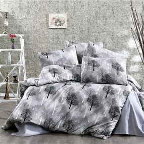 Σεντόνια Forest 312 (Σετ 4τμχ) Grey DimCol Queen Size 240x270cm Cotton-Polyester