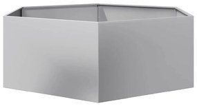 vidaXL Ζαρντινιέρα Κήπου Εξάγωνη 138x120x45 εκ. Γαλβανισμένο Χάλυβα