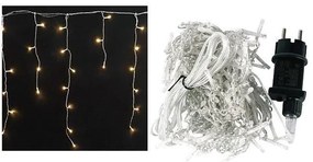 Φωτιστικό κουρτίνας χαμηλής τάσης με 100LED Αδιάβροχο IP44 Θερμό λευκό 3μ+3μ καλώδιο και 8 προγράμματα Arrango AN57349
