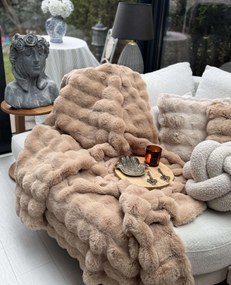 Ριχτάρι Καναπέ Καφέ BUBBLE 200x75