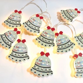 CHRISTMAS BELLS MOTIFS 10 LED ΘΕΡΜΑ ΛΑΜΠΑΚ ΣΕΙΡΑ ΜΠΑΤ 2ΧAA (ΔΕΝ ΣΥΜΠ) IP20 1,35m 30cm ΔΙΑΦ ΚΑΛ ACA X09101119