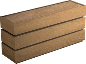 Συρταριέρα Sonlen pakoworld mdf σε oak απόχρωση 120x40x72εκ