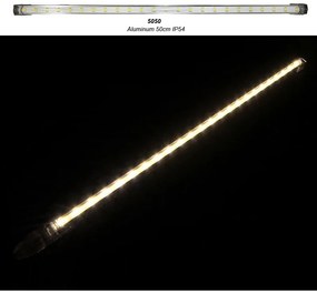 Adeleq Μπάρα Led Αλουμινίου 50Cm 24Vdc 6W 24Led 120ο Θερμό Ip54 30-3345000