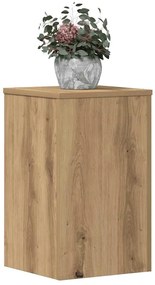 vidaXL Βάσεις Φυτών 2 τεμ. Αρτισιανή Δρυς 30x30x50 εκ. Επεξ. Ξύλο
