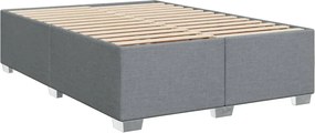 vidaXL Κρεβάτι Boxspring με Στρώμα Αν. Πράσινο 160x200εκ Υφασμάτινο