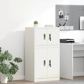 vidaXL Ντουλάπι αποθήκευσης Λευκός 60 x 40 x 40 εκ. Ατσάλι