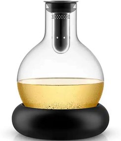 Καράφα Αερισμού-Ψύξης Κρασιού 567473 750ml Clear-Black Eva Solo Steel,Glass