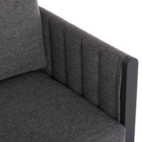 Σετ Κήπου Σαλόνι LARRY 4 τεμ Αλουμινίου Γκρί με Μαξιλάρια