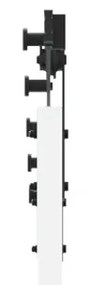 vidaXL Συρόμενη Πόρτα με Σετ Hardware Λευκή 73.5x211 εκ. Στερεό Ξύλο Πεύκος