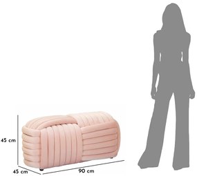 Σκαμπό Ροζ SOFTY 45x90