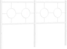 vidaXL Ανταλλακτικό κεφαλάρι Λευκό 135 εκ. Μεταλλικό