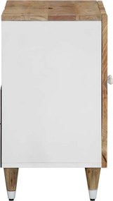vidaXL Ντουλάπι Μπάνιου 62 x 33 x 58 εκ. από Μασίφ Ξύλο Μάνγκο