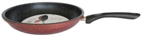 Τηγάνι Rosberg R51319G26, 26 cm, μαρμάρινη επικάλυψη, Induction, Bordeaux melange