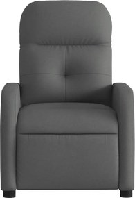 vidaXL Πολυθρόνα Ανακλινόμενη Σκούρο Γκρι Υφασμάτινη