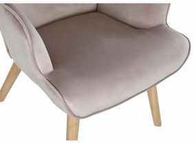Κάθισμα DKD Home Decor Ροζ πολυεστέρας Ξύλο 67 x 69 x 96 cm 75 x 69 x 96 cm