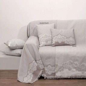 Μαξιλάρι Διακοσμητικό (Με Γέμιση) Des.1561 Beige Anna Riska 32x52 32x52cm 100% Cotton