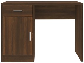vidaXL Γραφείο με Συρτάρι &amp; Ντουλάπι Καφέ Δρυς 100x40x73 εκ. Επ. Ξύλο