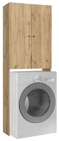 Έπιπλο πλυντηρίου Romme Megapap χρώμα sepet oak 65x27,1x180εκ.