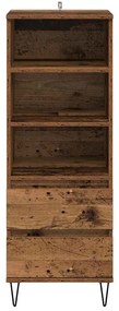 vidaXL Highboard Παλιό Ξύλο 40 x 36 x 110 εκ. Επεξεργασμένο ξύλο