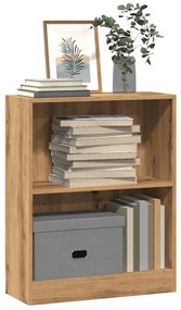 vidaXL Βιβλιοθήκη Αρτισιανή Δρυς 60x24x76 εκ. από Επεξεργασμένο Ξύλο