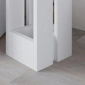 Τραπεζάκι βοηθητικό Tasos Megapap χρώμα λευκό 30x30x50,3εκ.