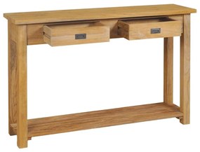 vidaXL Τραπέζι Κονσόλα 120 x 30 x 80 εκ. από Μασίφ Ξύλο Teak