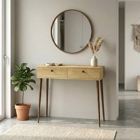 Κονσόλα Alis Megapap χρώμα sapphire oak 110x29x88εκ.