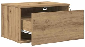 vidaXL Τοίχου κομοδίνο artisan δρυς 50 x 36 x 30 εκ Επεξεργασμένο ξύλο