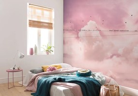 Φωτοταπετσαρία τοίχου ροζ ουρανός έτοιμων διαστάσεων P017-VD4 (4.00M x 2.50Υ)