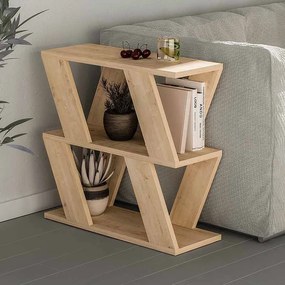 Τραπεζάκι βοηθητικό Lazena Megapap χρώμα sapphire oak 60x22x57εκ.