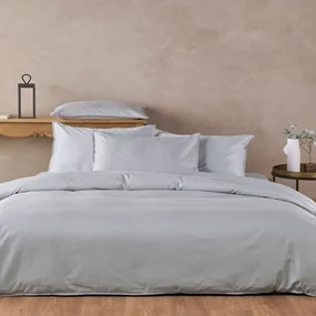 Παπλωματοθήκη Empress 22 (Σετ 3τμχ) Grey Kentia Υπέρδιπλo 220x240cm 100% Βαμβακοσατέν