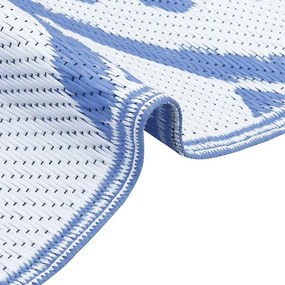 vidaXL Χαλί εξωτερικού χώρου ARAKIL Μωβ Μπλε και Λευκό 400 x 300 εκ