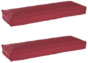 vidaXL Σετ Μαξιλαριών Πάγου 2 pcs Μπορντό 120 x 40 x 8 εκ