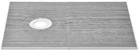 VEVOR Shower Curb Kit, 1524x965mm Shower Pan Kit with 160mm Offset Drain, Lightweight EPS Shower Installation Kits with 2 Waterproof Cloths, Shower Pan Slope Sticks Fit for Bathroom