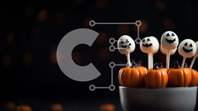 Intra Συλλεκτικό Ξύλινο Παζλ Plywood  4mm - Cake Pops σε σχήμα κολοκύθας για τη γιορτή του Halloween Σε Ξύλινο Κουτί - Διαστάσεις: 10x10 cm – 25 κομμάτια