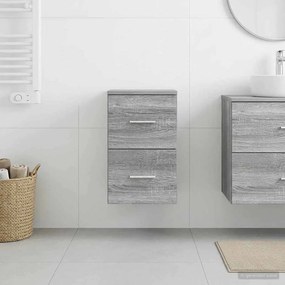 vidaXL Ντουλάπι Μπάνιου Γκρι Sonoma 30 x 35 x 50 εκ.