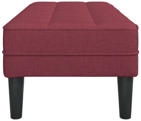 vidaXL Παγκάκι Κόκκινο 113x57x39 εκ Ταπετσαρία