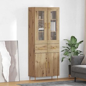 vidaXL Highboard 2 pcs Artisan Oak 69,5 x 34 x 180 εκ.