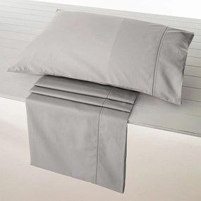 Παπλωματοθήκη Nemesis 304 (Σετ 3τμχ) Light Grey Vesta Home Υπέρδιπλo 230x240cm 100% Cotton Satin