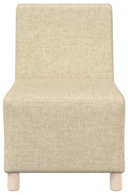 vidaXL Μοναδικός Καναπές χωρίς Χερούλια 3 pcs Κρεμ 55 x 74 x 82 εκ.