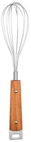 Αυγοδάρτης 6 Συρμάτων Allure 01-27865 Ανοξείδωτος Inox-Brown Estia Ατσάλι,Ξύλο