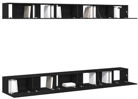 vidaXL Σετ επίπλου τηλεόρασης 6 pcs Μαύρη δρυς 100 x 30 x 30 cm