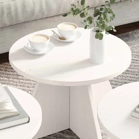 vidaXL Τραπεζάκι σαλονιού 3 pcs Λευκό 49 x 49 x 30 εκ.