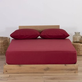 Σεντόνι Μακό Με Λάστιχο Jersey Bordo Nef Nef Μονό 100x230cm 100% Cotton