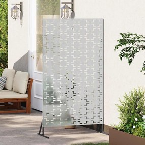 vidaXL Οθόνη Ιδιωτικότητας Γκρι 100 x 50 x 180 εκ. Ατσάλι