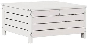 vidaXL Σαλόνι Κήπου Σετ 4 Τεμαχίων Λευκό Μασίφ Ξύλο Πεύκου &amp; Μαξιλάρια