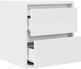 vidaXL Κομοδίνο Επιτοίχιο Λευκά 38x34x40 εκ.