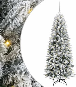 vidaXL Τεχνητό Χριστουγεννιάτικο Δέντρο με 150 LED Λευκό 150 cm