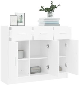 vidaXL Μπουφές Λευκός 91 x 28 x 75 εκ. από Επεξεργασμένο Ξύλο